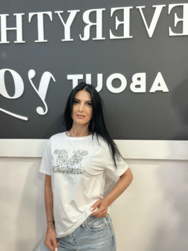 ΜΠΛΟΥΖΑ ΜΕ ΣΤΡΑΣ ΚΟΝΤΟΜΑΝΙΚΙ ΑΣΠΡΗ