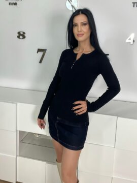 ΜΠΛΟΥΖΑ ΠΛΕΚΤΗ ΚΟΛΛΗΤΗ ΜΑΥΡΟ