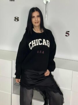 ΦΟΥΤΕΡ ΦΥΝΑΙΚΕΙΟ OVERSIZED ΜΑΥΡΟ