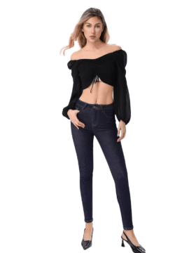 JEAN SKINNY ΨΗΛΟΜΕΣΟ ΜΠΛΕ ΣΚΟΥΡΟ