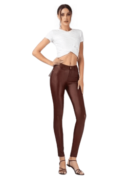 ΠΑΝΤΕΛΟΝΙ ΔΕΡΜΑΤΙΝΙ ΜΠΟΡΝΤΩ PLUS SIZE