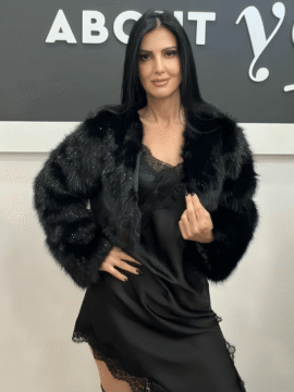 ΓΟΥΝΑ ΜΠΟΛΕΡΟ ΜΑΥΡΗ ΜΕ ΑΣΗΜΙ ΚΛΩΣΤΗ