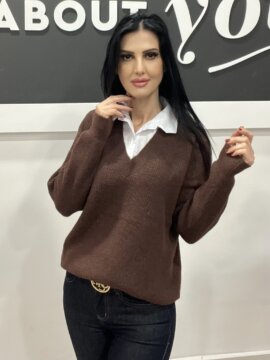 ΠΛΕΚΤΗ ΜΠΛΟΥΖΑ ΜΟΧΕΡ ΜΕ ΓΙΑΚΑ ΚΑΦΕ