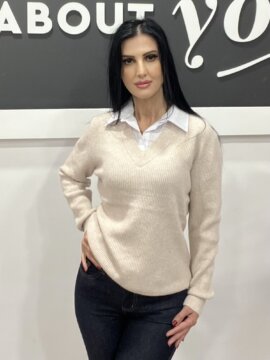 ΠΛΕΚΤΗ ΜΠΛΟΥΖΑ ΜΟΧΕΡ ΜΕ ΓΙΑΚΑ ΜΠΕΖ