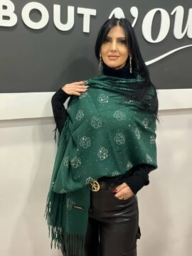 ΚΑΣΚΟΛ ΓΥΝΑΙΚΕΙΟ ΜΕ ΣΤΡΑΣ ΛΟΥΛΟΥΔΙΑ ΠΡΑΣΙΝΟ