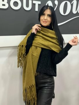 ΚΑΣΚΟΛ ΜΟΝΟΧΡΩΜΟ ΜΕ ΚΡΟΣΙΑ ΛΑΔΙ