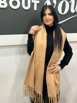 ΚΑΣΚΟΛ ΜΟΝΟΧΡΩΜΟ ΜΕ ΚΡΟΣΙΑ ΚΑΜΕΛ