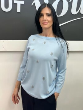 ΜΠΛΟΥΖΑ ΠΛΕΚΤΗ ΜΕ ΣΤΡΑΣ ΣΙΕΛ