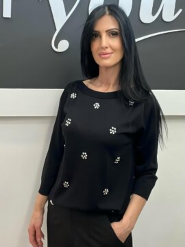 ΜΠΛΟΥΖΑ ΠΛΕΚΤΗ ΜΕ ΣΤΡΑΣ ΜΑΥΡΗ
