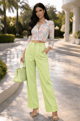 ELEGANT SKY WIDE LEG ΠΑΝΤΕΛΟΝΑ ΜΕ ΠΙΕΤΑ ΦΥΣΤΙΚΙ