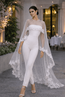 ELEGANT ΚΑΠΑ ΤΟΥΛΙ ΜΕ ΛΟΥΛΟΥΔΙΑ & ΣΤΡΑΣ ΑΣΠΡΟ