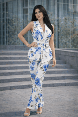 FLORAL ELEGANT SUMMER SET ΣΙΕΛ