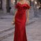 ELEGANT ΣΑΤΕΝ MAXI ΦΟΡΕΜΑ ΚΟΚΚΙΝΟ