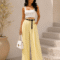 PLEATED WIDE LEG PANTS ΚΙΤΡΙΝΟ