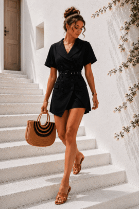 BLAZER SKORT ΜΑΥΡΟ