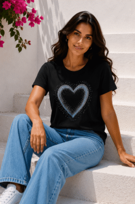 T-SHIRTS ΚΑΡΔΟΥΛΑ ΜΑΥΡΗ