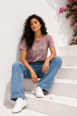 AS TIME GOES BY STRASS T-SHIRT ΣΟΜΟΝ