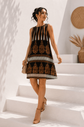 NOIR ÉLÉGANCE STRAPLESS DRESS ΜΑΥΡΟ