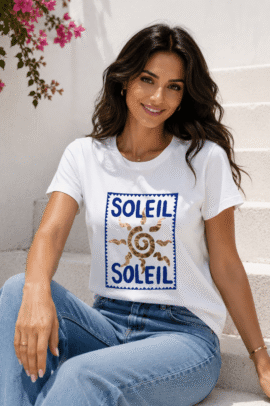 T-SHIRT “SOLEIL” WHITE