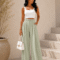 PLEATED WIDE LEG PANTS ΒΕΡΑΜΑΝ
