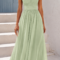 ΦΟΡΕΜΑ MAXI ONE SHOULDER ΑΠΟ ΟΡΓΑΝΤΖΑ ΦΥΣΤΙΚΙ
