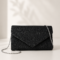 ΤΣΑΝΤΑ CLUTCH ΜΑΥΡΗ ΜΕΤΑΛΙΖΕ