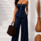 SEASIDE ELEGANCE SATIN SET ΜΠΛΕ