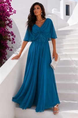 ΦΟΡΕΜΑ ΜΑΞΙ PLUS SIZE ΜΕ ΔΙΑΦΑΝΕΙΑ ΚΑΙ ΚΕΝΤΗΜΑ ΣΤΗ ΜΕΣΗ – ΠΕΤΡΟΛ