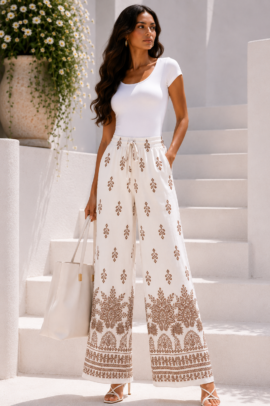 ΠΑΝΤΕΛΟΝΑ ΦΑΡΔΙΑ ΜΕ BOHO ΑΣΠΡΟ&ΤΑΜΠΑ