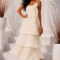 PLEATED MAXI ΦΟΡΕΜΑ ΜΕ ΤΡΙΑ ΒΟΛΑΝ – ΕΚΡΟΥ