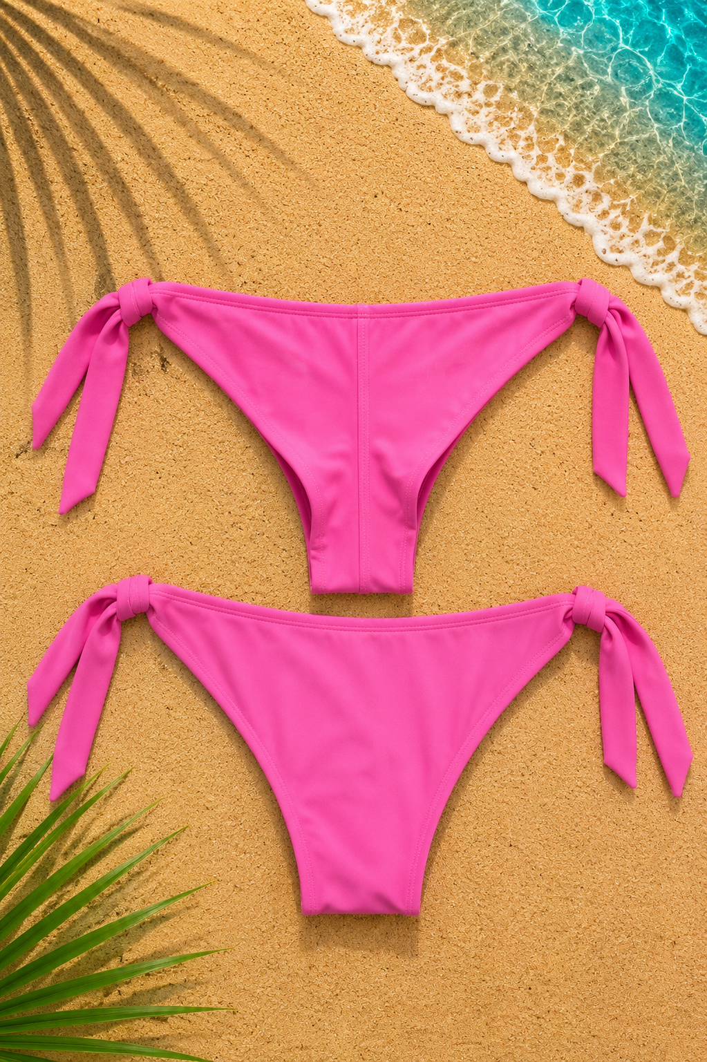 SLIP BIKINI BRAZILIAN ΜΕ ΠΛΑΪΝΑ ΔΕΣΙΜΑ ΦΟΥΞΙΑ