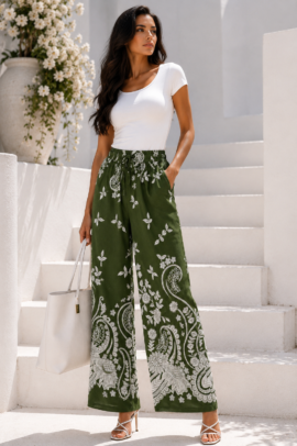 ΠΑΝΤΕΛΟΝΑ ΦΑΡΔΙΑ ΜΕ BOHO ΧΑΚΙ&ΕΚΡΟΥ