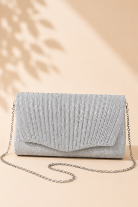 ΤΣΑΝΤΑ CLUTCH ΑΣΗΜΙ ΛΟΥΡΕΞ