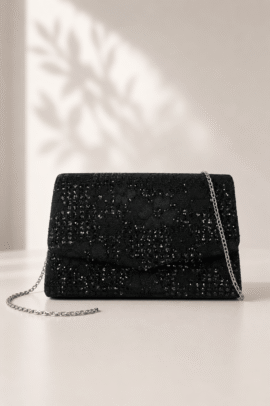 ΤΣΑΝΤΑ CLUTCH ΜΑΥΡΗ