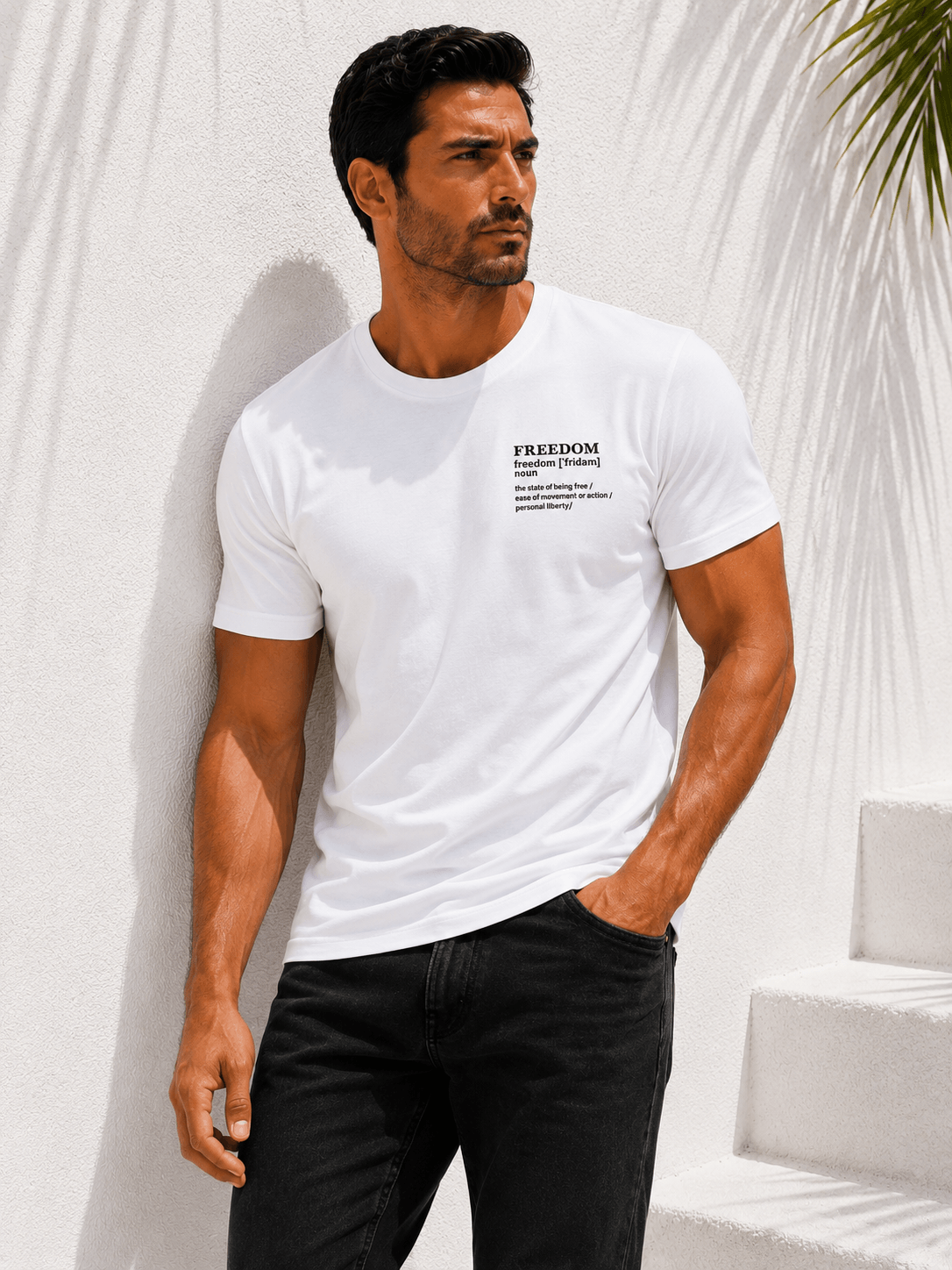 𝐅𝐑𝐄𝐄𝐃𝐎𝐌 𝐌𝐄𝐍’𝐒 𝐂𝐎𝐓𝐓𝐎𝐍 𝐓-𝐒𝐇𝐈𝐑𝐓 𝐖𝐇𝐈𝐓𝐄