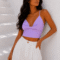 SATIN OPEN BACK CROP TOP ΜΕ ΔΕΣΙΜΟ ΛΙΛΑ