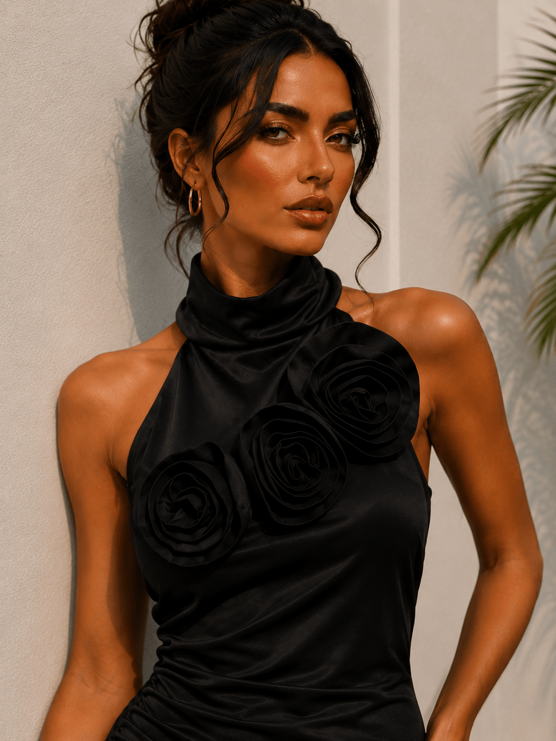 𝐑𝐎𝐒𝐄 𝐃𝐑𝐀𝐏𝐄 𝐌𝐈𝐃𝐈 𝐃𝐑𝐄𝐒𝐒 𝐁𝐋𝐀𝐂𝐊 - Image 2