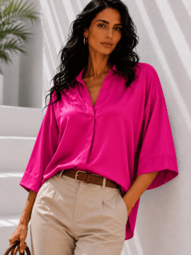 𝐒𝐀𝐓𝐈𝐍 𝐎𝐕𝐄𝐑𝐒𝐈𝐙𝐄 𝐒𝐇𝐈𝐑𝐓 𝐒𝐓𝐘𝐋𝐄 𝐓𝐎𝐏 𝐅𝐔𝐂𝐇𝐒𝐈𝐀