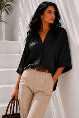 𝐒𝐀𝐓𝐈𝐍 𝐎𝐕𝐄𝐑𝐒𝐈𝐙𝐄 𝐒𝐇𝐈𝐑𝐓 𝐒𝐓𝐘𝐋𝐄 𝐓𝐎𝐏 𝐁𝐋𝐀𝐂𝐊